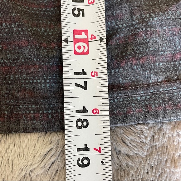 prAna Men’s Medium Drawstring Board Shorts UPF 50+ Gray Multicolor size M - Picture 8 of 9